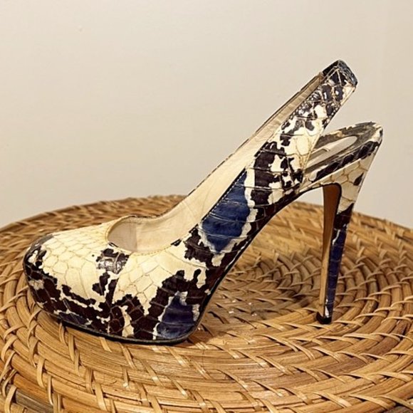 BRIAN ATWOOD SNAKESKIN SLINGBACK - Picture 2 of 4